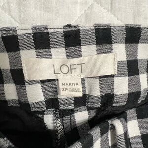 Loft Fashion Monochrome Check Capris